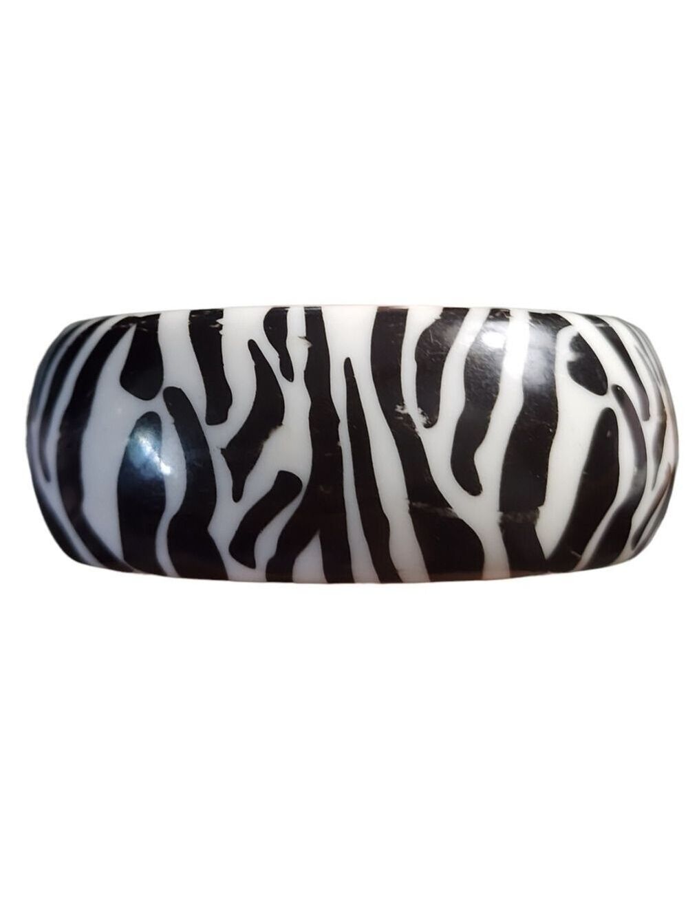 Zebra Print Bangle Bracelet